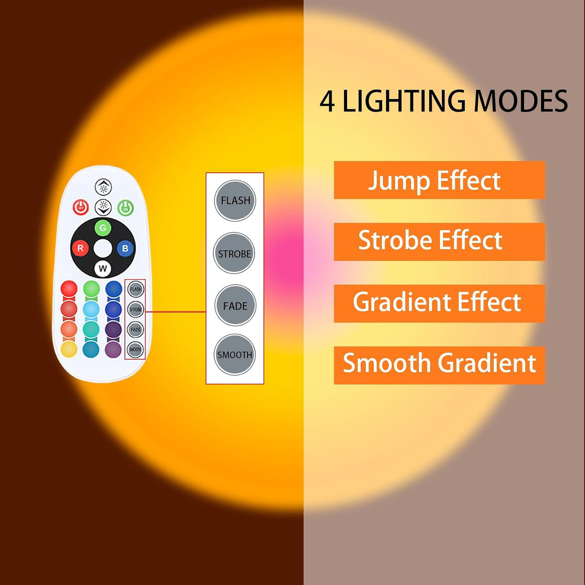 Golden Hour Sunset Lamp USB Plug (Remote & APP)