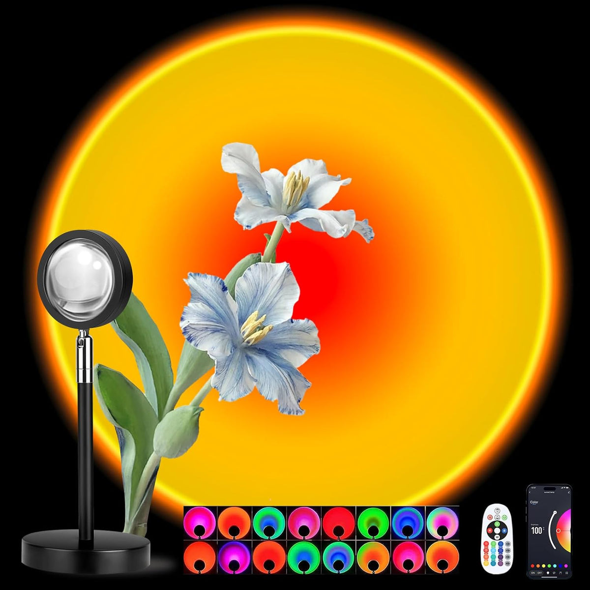 Golden Hour Sunset Lamp USB Plug (Remote & APP)